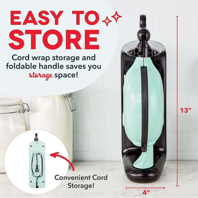 Dash صانعة الوافل البلجيكية القابلة للتقليب - قالب وافل بسماكة 1 بوصة، مكواة وافل غير لاصقة مع تسخين سريع، صانعة وافل بلجيكية دوارة للأطفال والعائلات، فقط أضف العجين (أكوا)  - Image 4